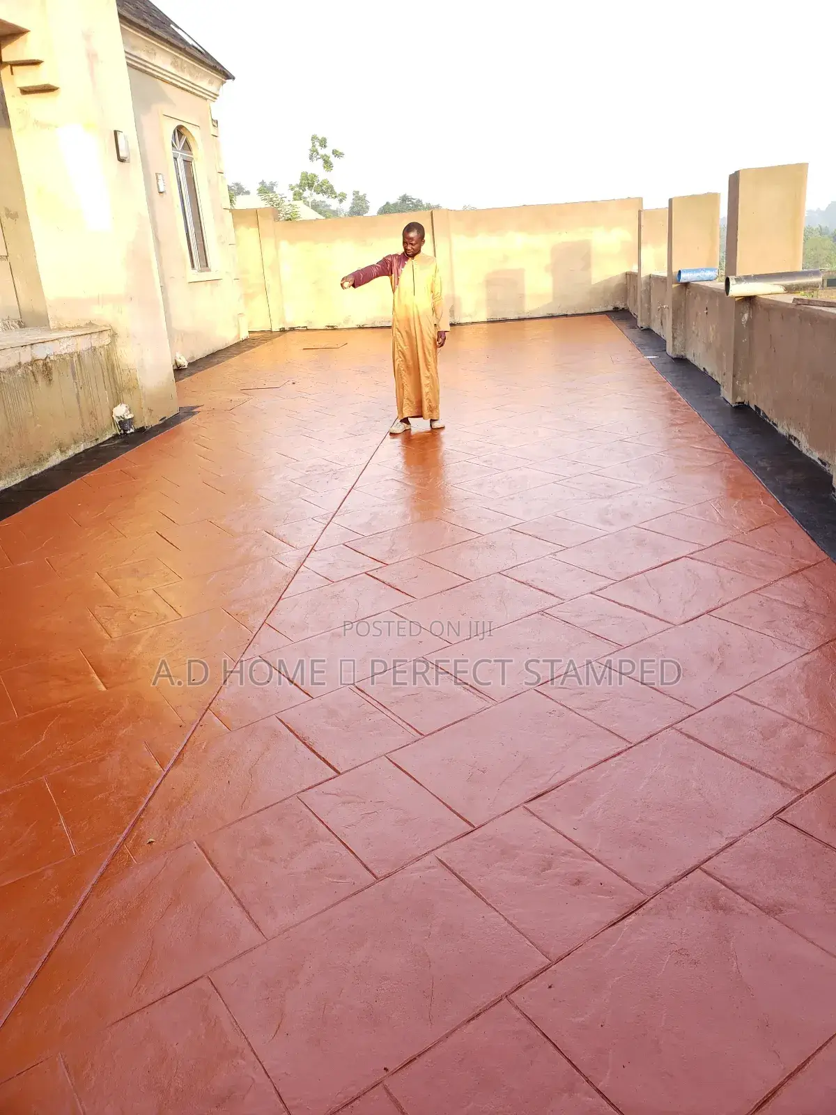 Professional Stamp Concrete Design Floor