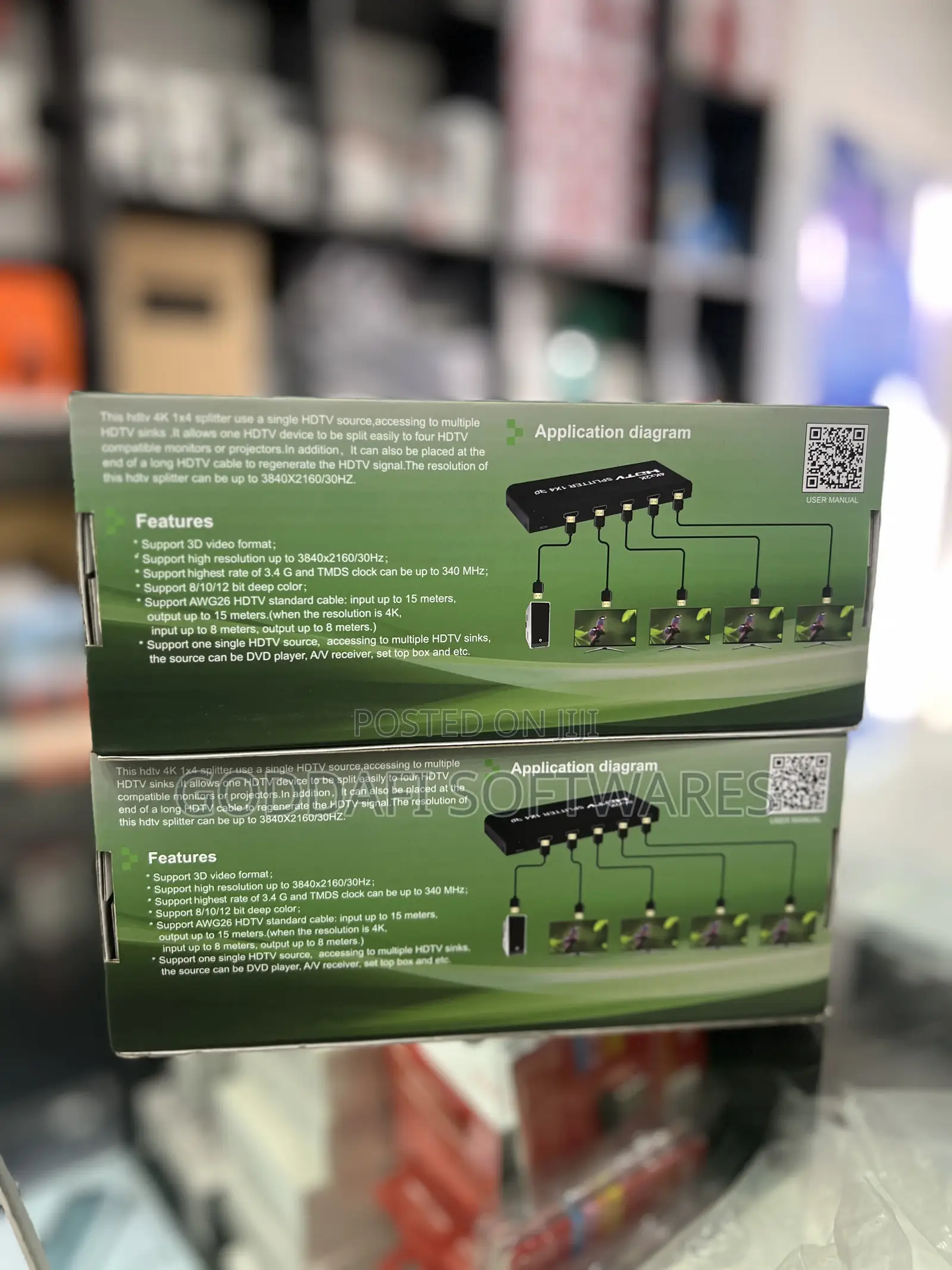 HDTV 1x4 Hdmi Splitter | Goddafi Stores