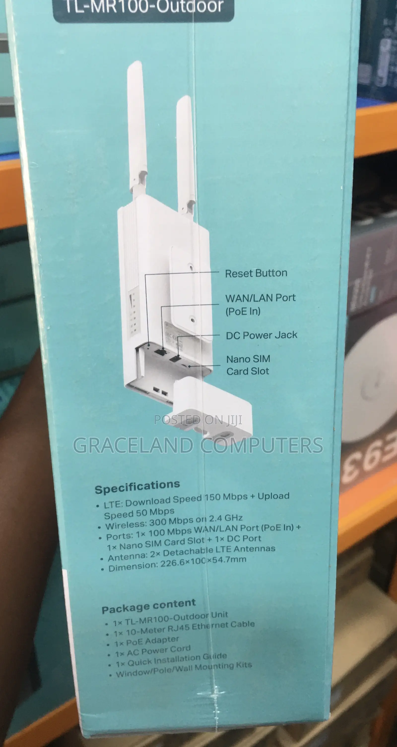 Tp-Link Tl-Mr100-Outdoor | 4g 300 MBPS Wi-Fi Outdoor Router