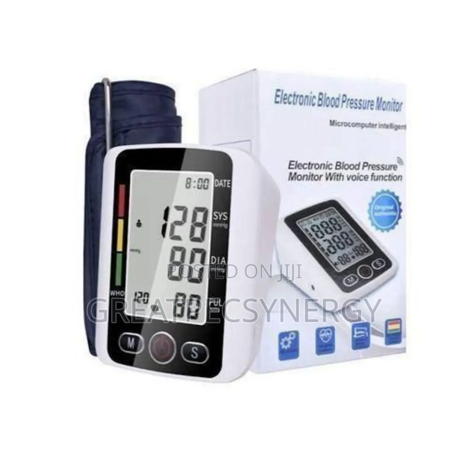 White Bp Monitor - Arm Blood Pressure Monitor