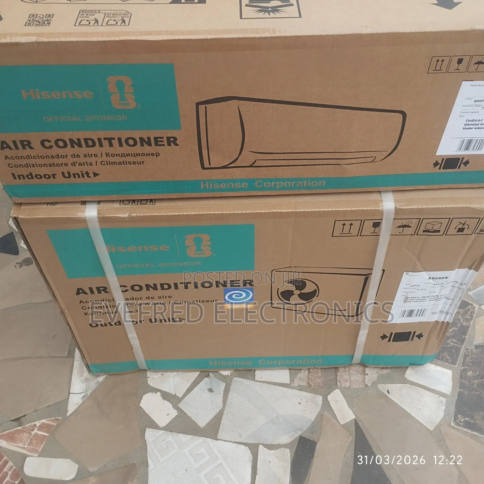 Brand New 1hp Inverter AC Hisense