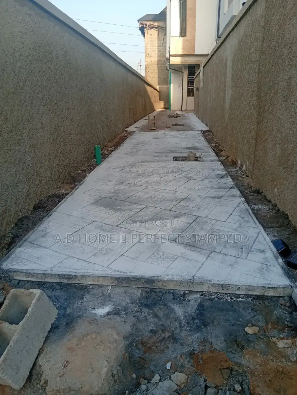 Professional Stamp Concrete Design Floor
