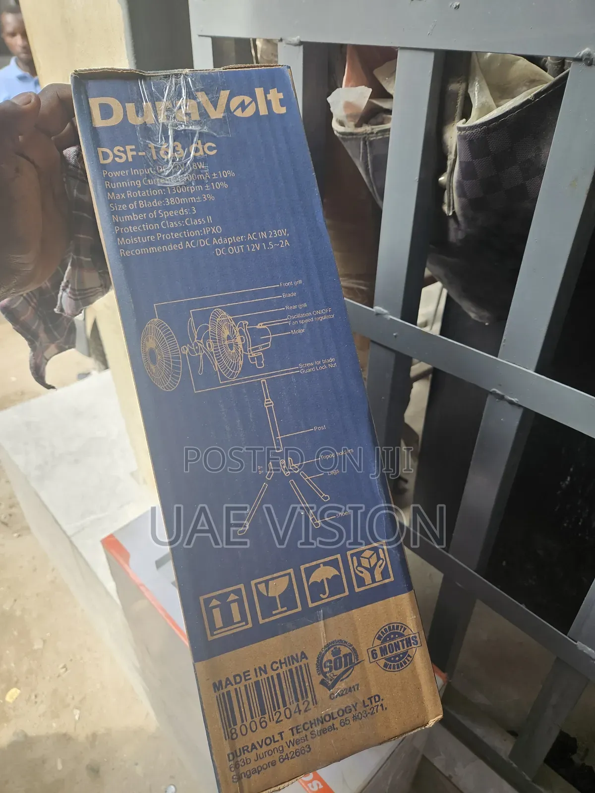 16inches Dc Standing Fan Duravot