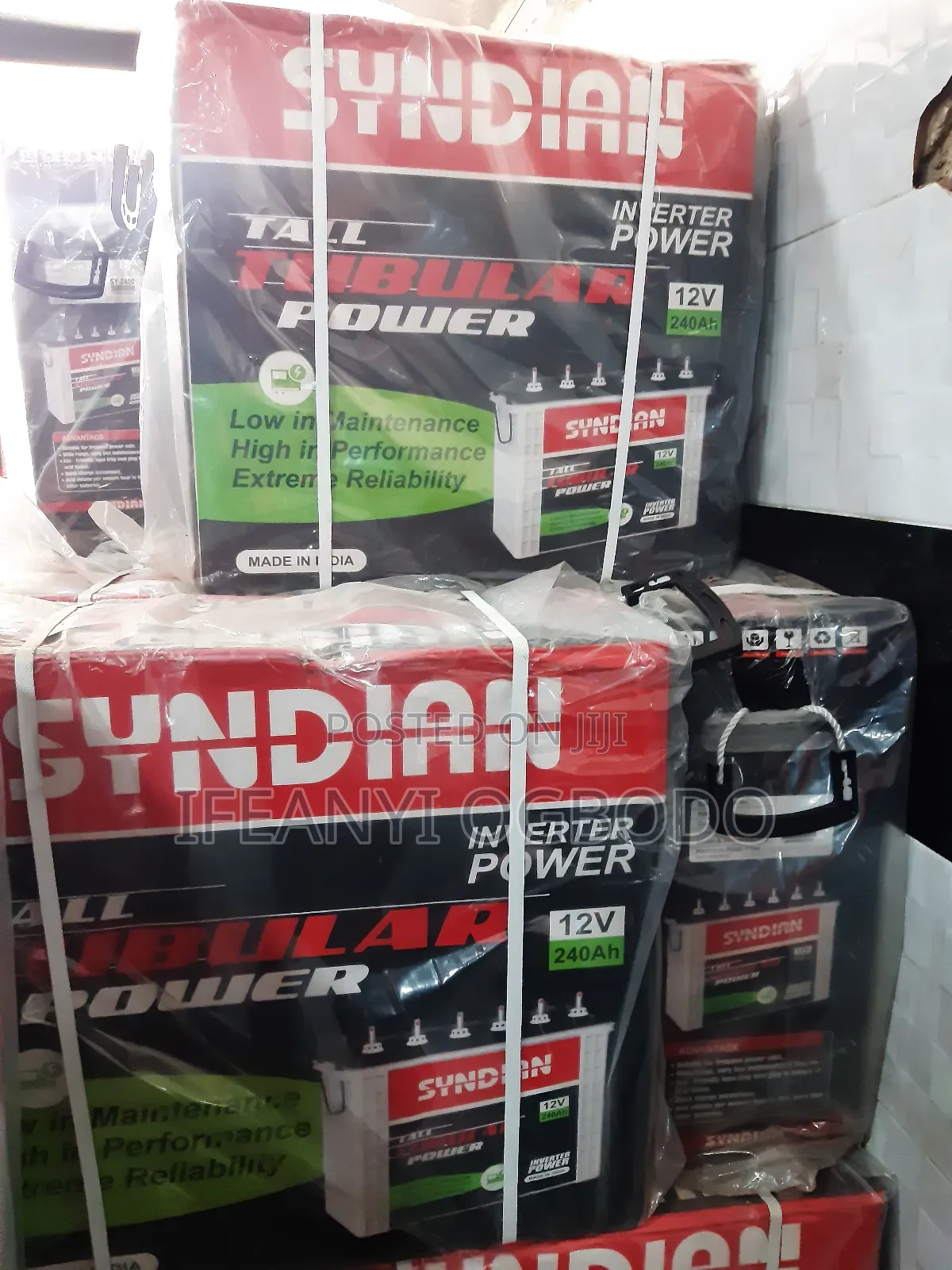 Syndian Solar Tubular Battery 240ah 12v