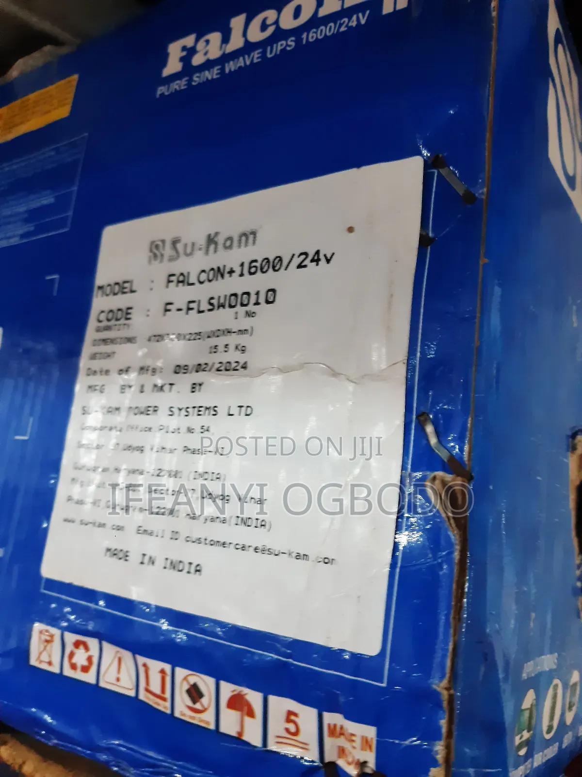 Su-Kam Solar Inverter 1.6kva 24v