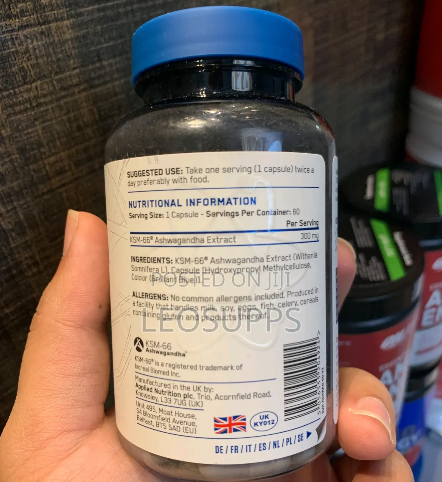 Applied Nutrition Ashwangandha 60capsules