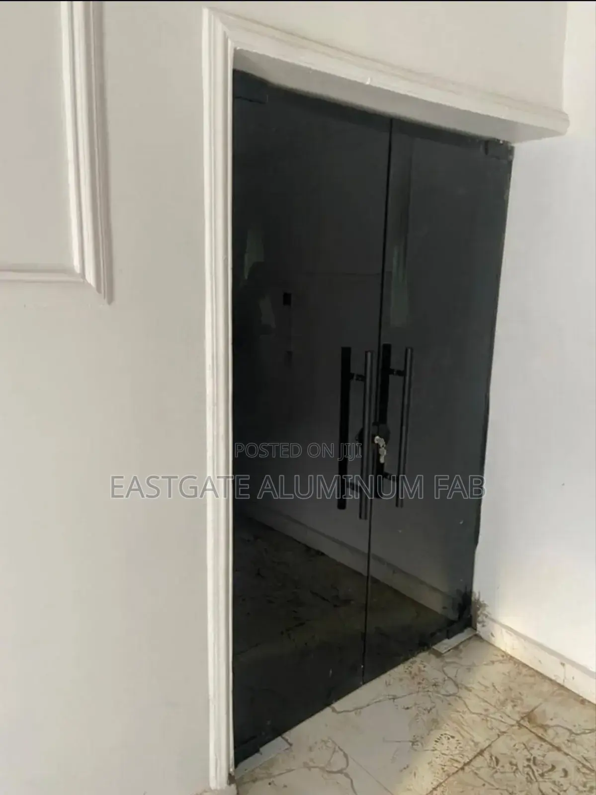Frameless Glass Double Door