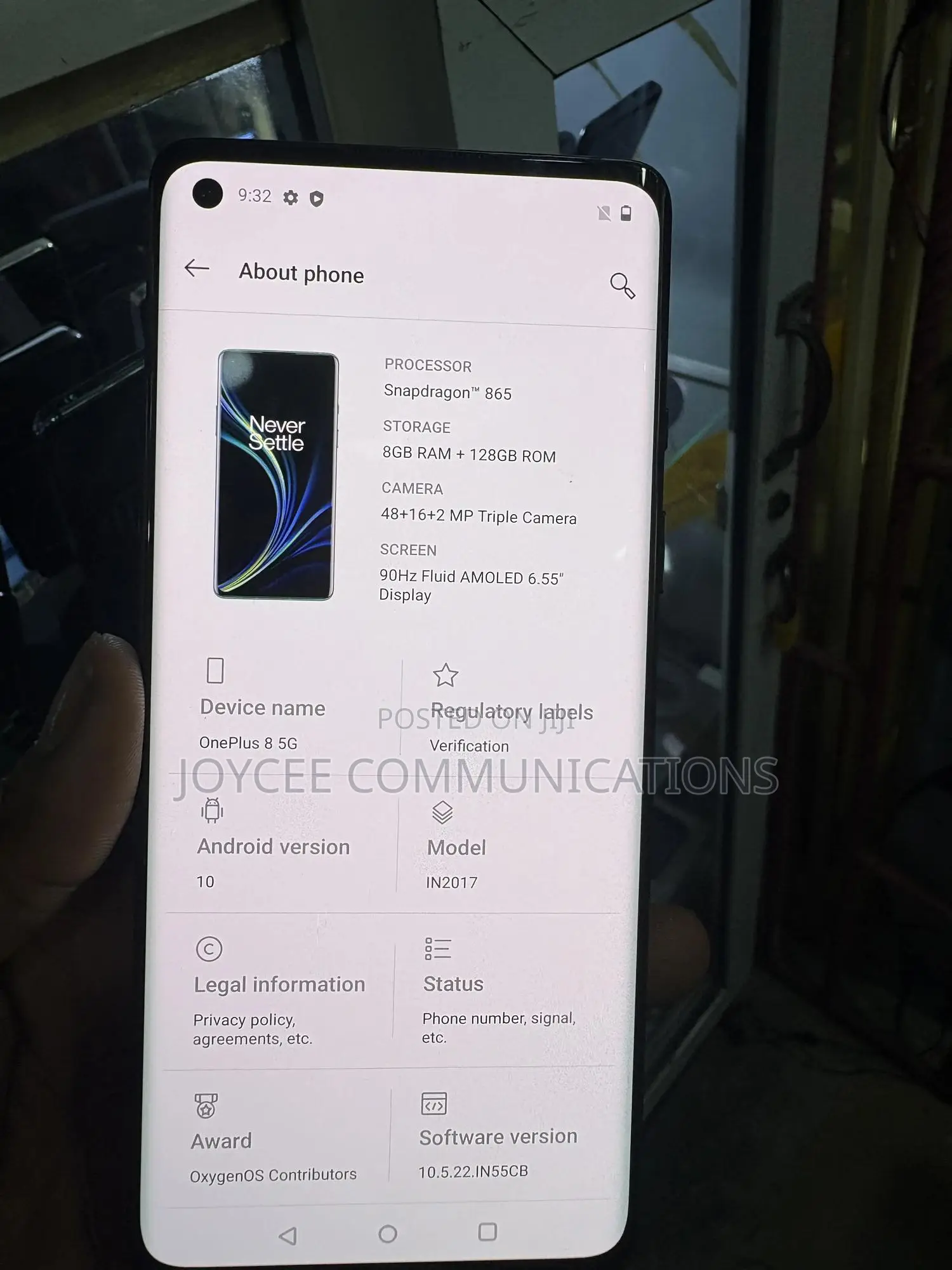 OnePlus 8 5G UW (Verizon) 128 GB Black