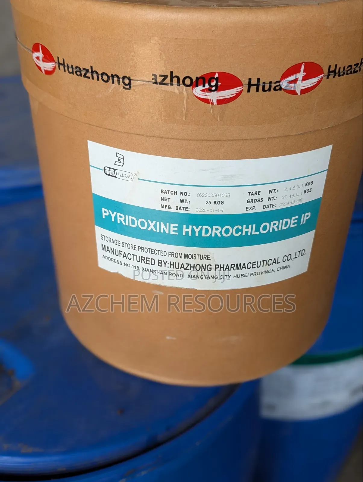Pyridoxine Hydrochloride Vitamin B6
