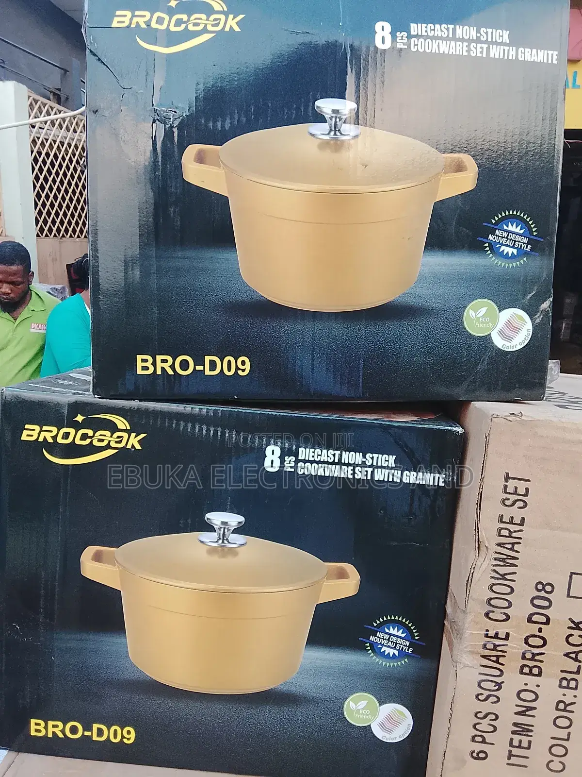 8 Piece's of Diecast Non -Stick Cookware Set With Granite Is Available