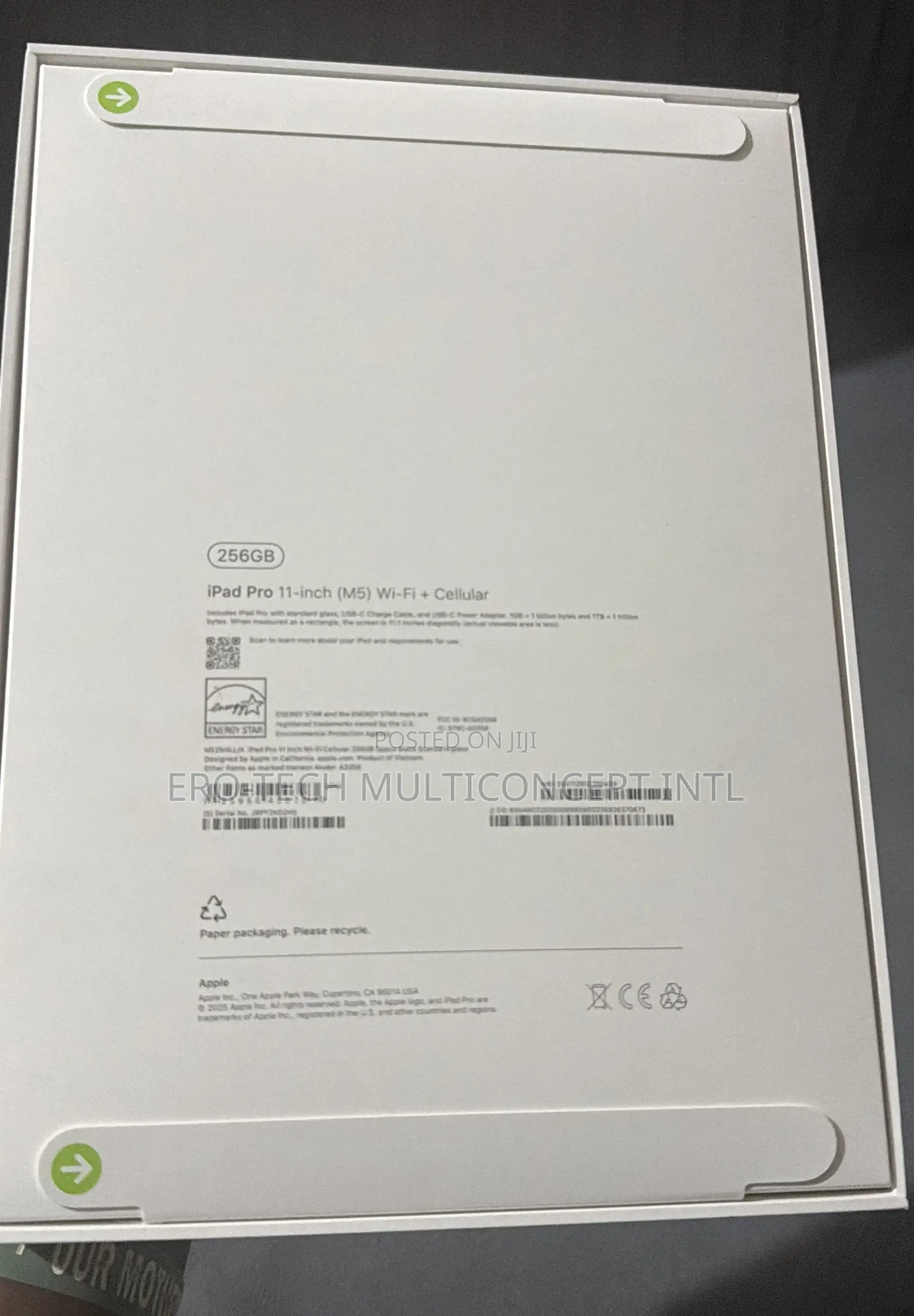 New Apple iPad Pro 11 (2025) 256 GB Black