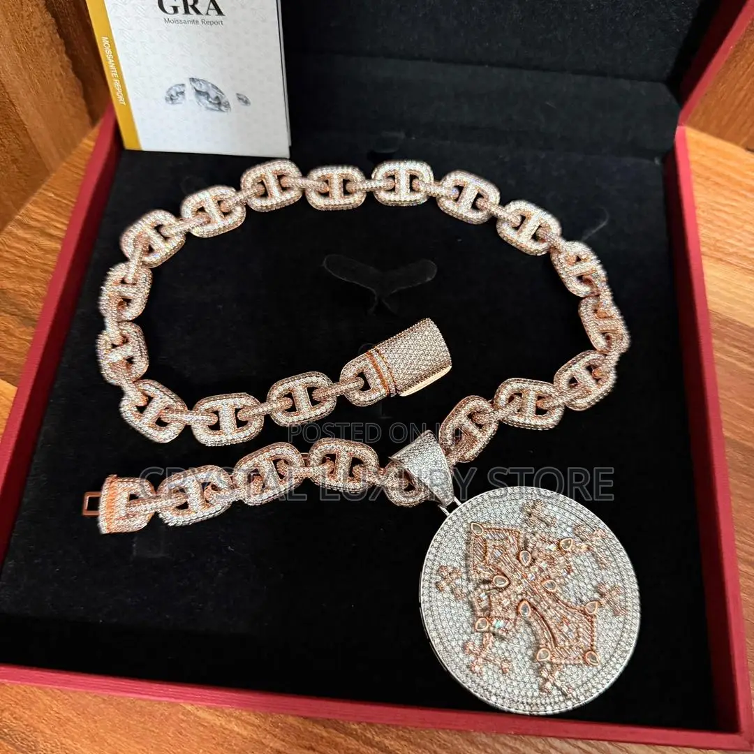 Moissanite Quality Luxury Men Jewelry