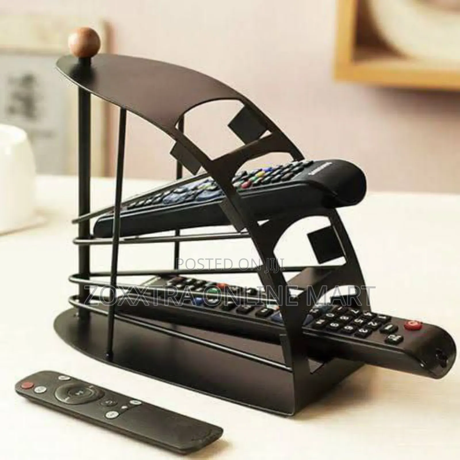 Stylish Multi-Slot Remote Organizer.