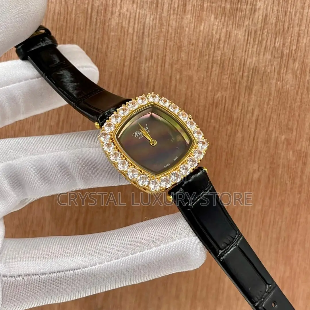 Chopard Quality Luxury Ladies Genuine Leather Wristwatch