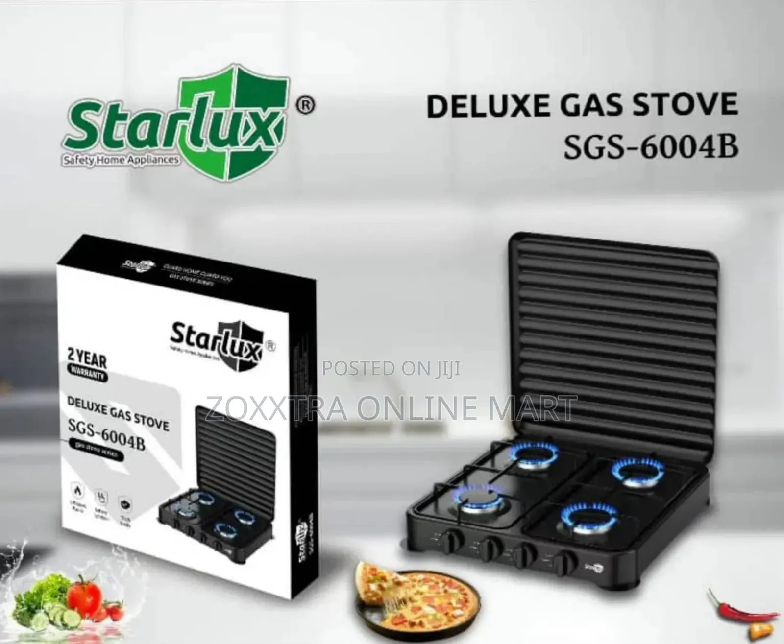 Starlux Deluxe 4burner Gas Cooker