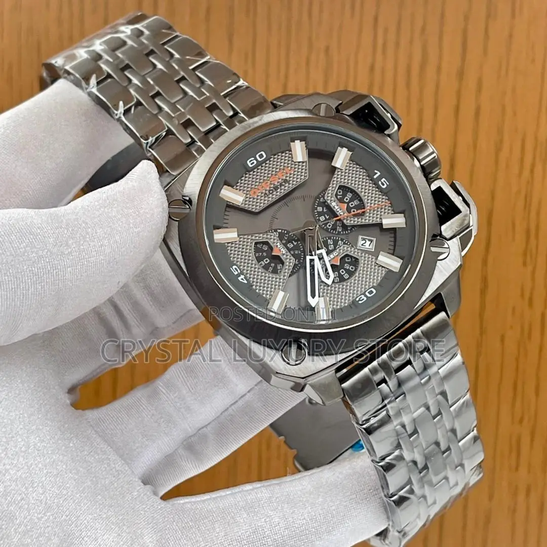 Diesel Quality Luxury Men Automatic Engine Wristwatch