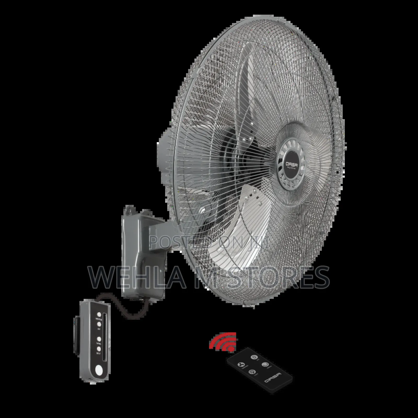 Qasa 18" Wall Fan - QWF 1801acdc (Solar Wall Fan)