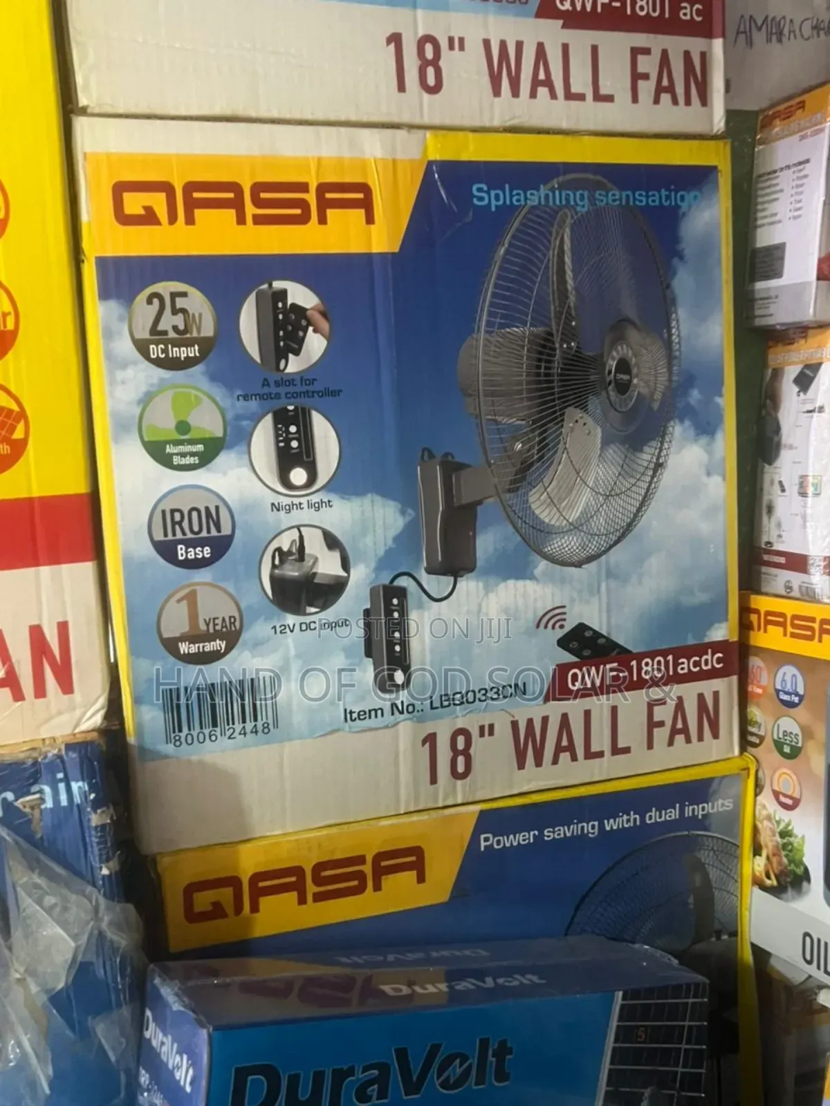 18inch Ac and Dc Qasa Wall Fan