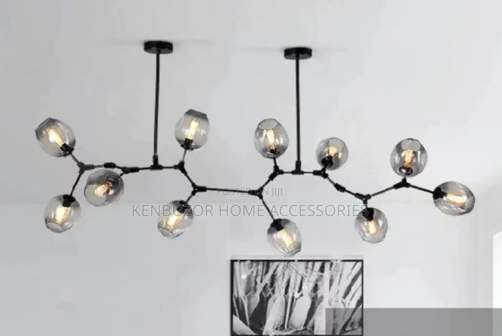 11 Glass Tree-Like Pendant Light Chandelier