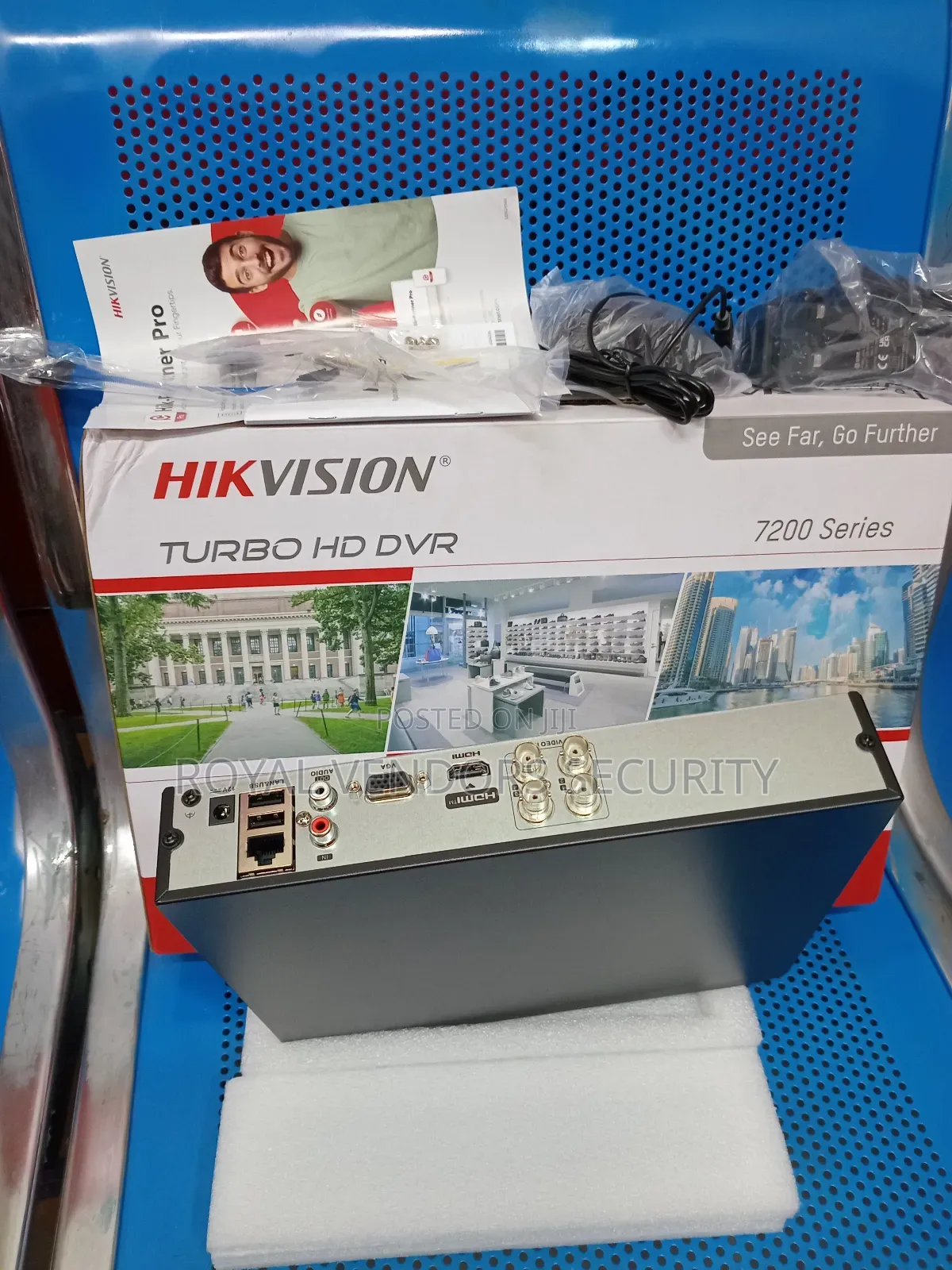 Hikvision Brand, 4 Channels DVR Video/Voice Recorder for CCTV