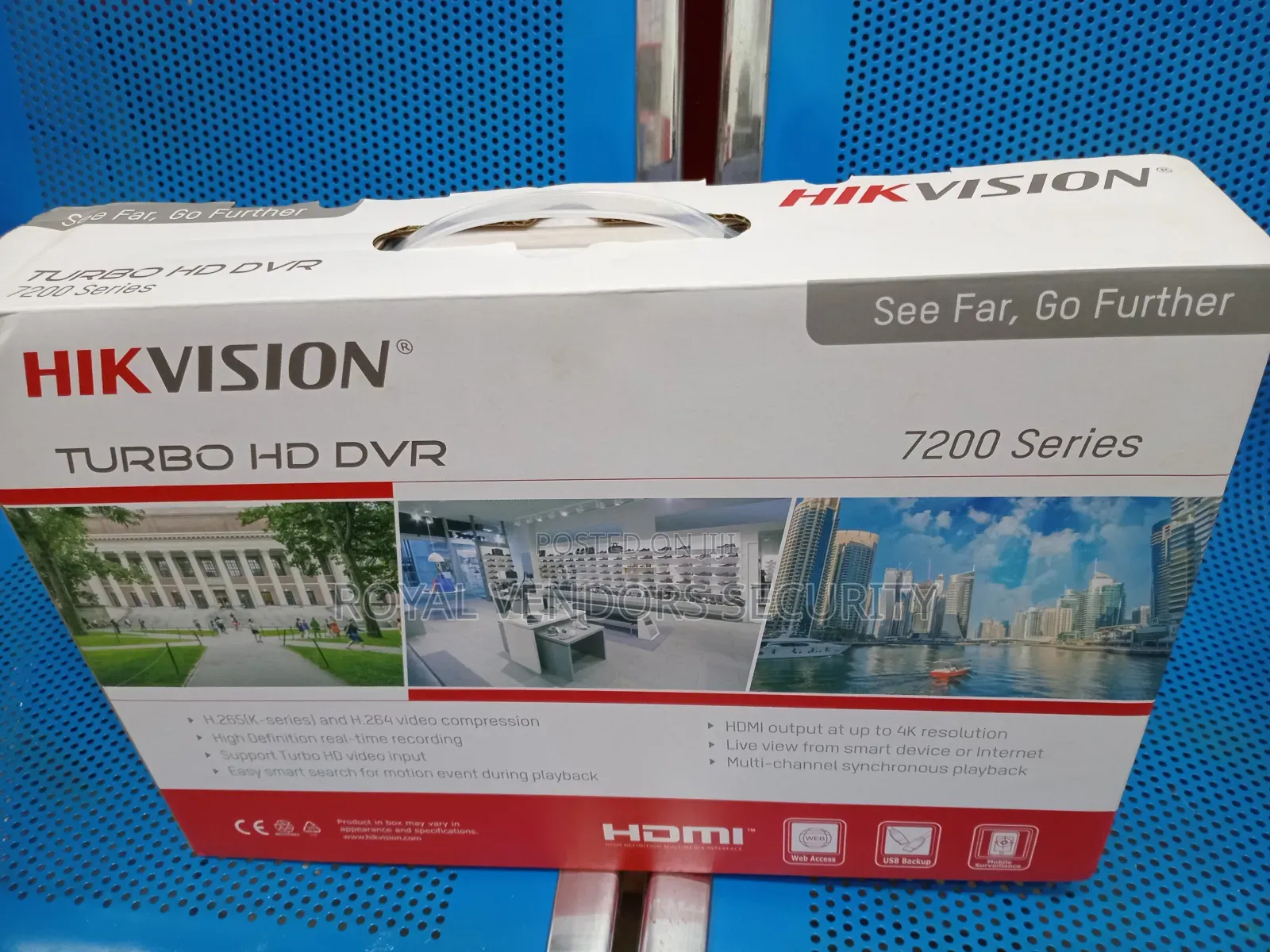 Hikvision Brand, 4 Channels DVR Video/Voice Recorder for CCTV