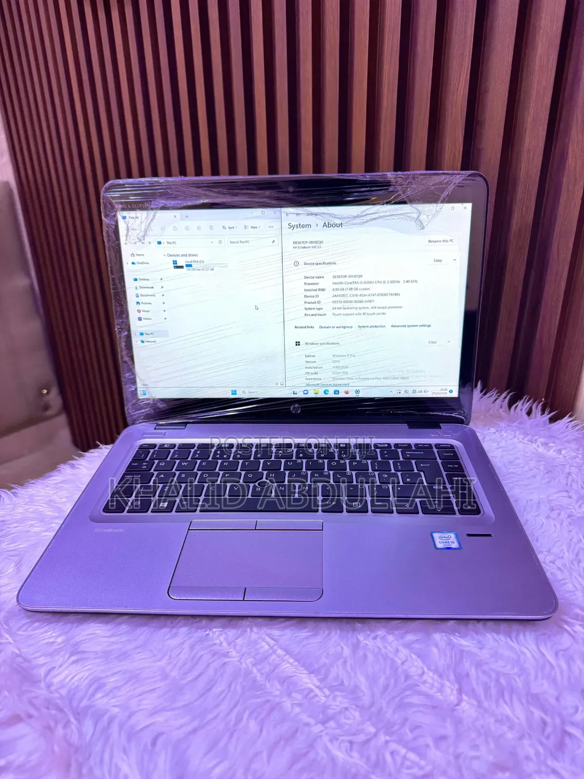 Laptop HP EliteBook 840 G3 8GB Intel Core i5 SSD 256GB