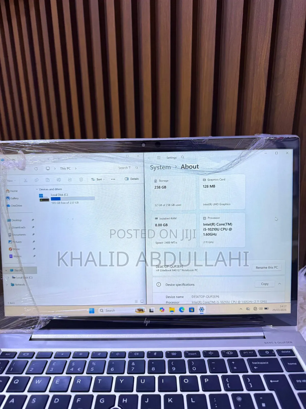 Laptop HP EliteBook 840 G7 8GB Intel Core i5 SSD 256GB