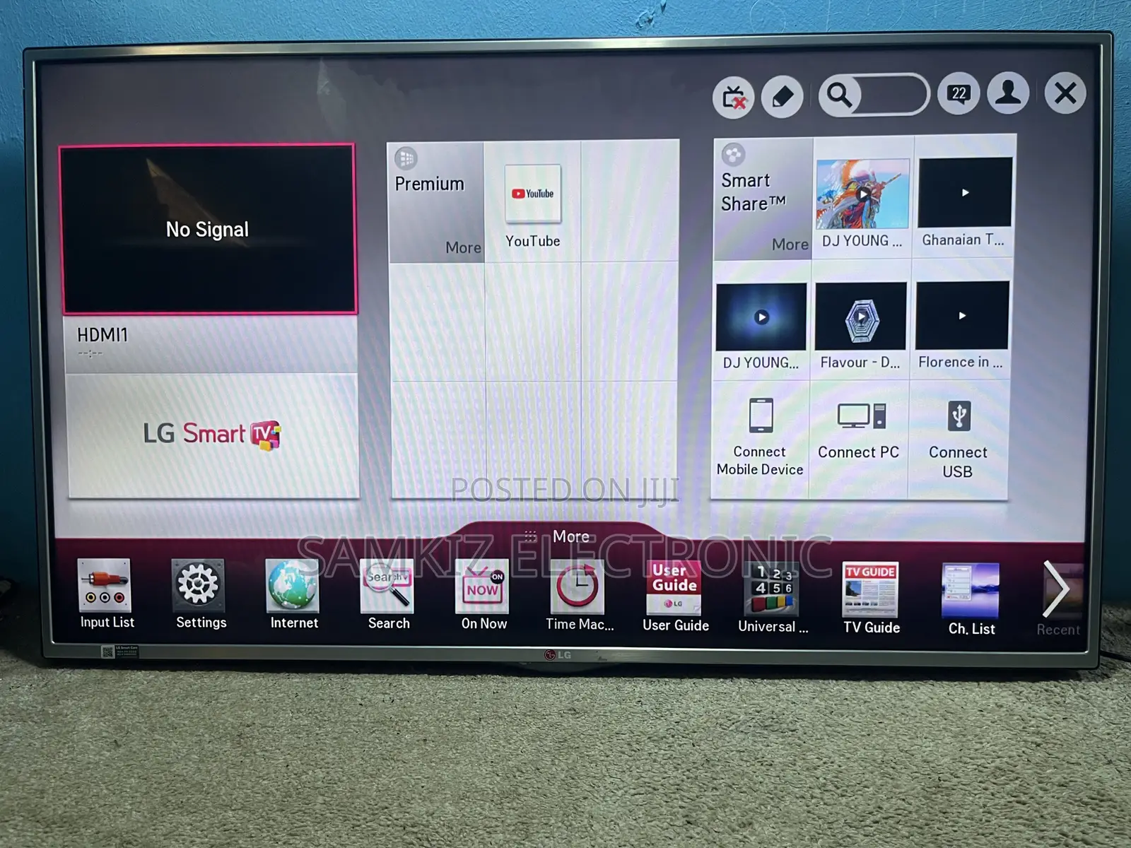 50 Inch Lg Half Smart Tv Only Accepts Youtube (No Netflix)