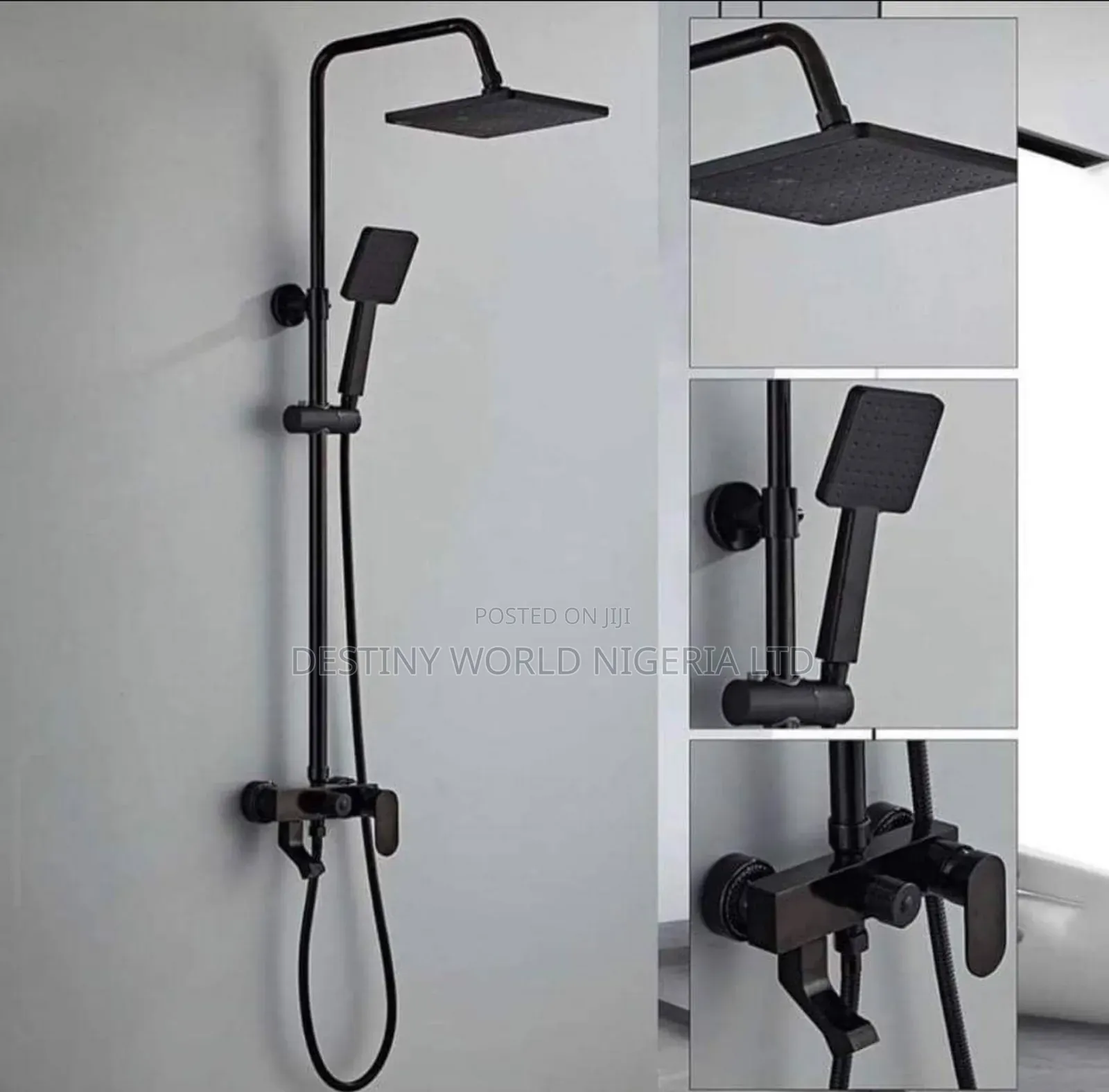 Quality Black Shower Mixer Set