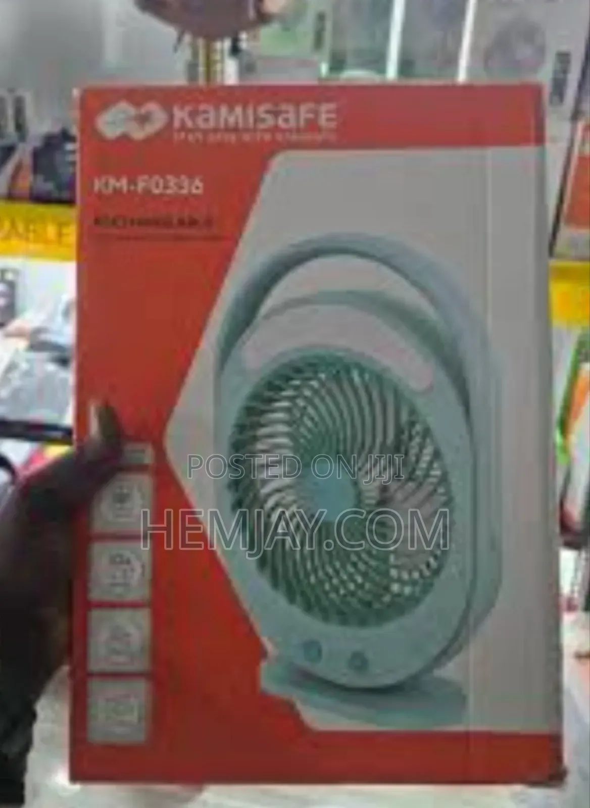 Kamisafe Multifunctional Rechargeable Fan With Light "40 Mah"