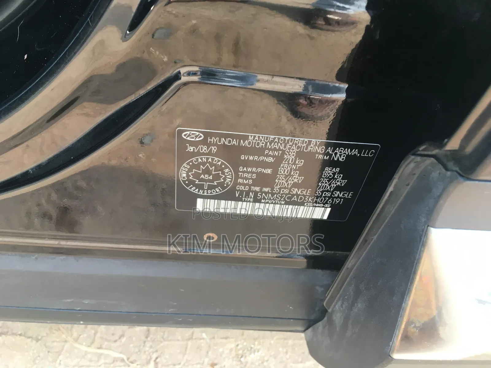 Hyundai Santa Fe SE 2.4 FWD 2019 Black