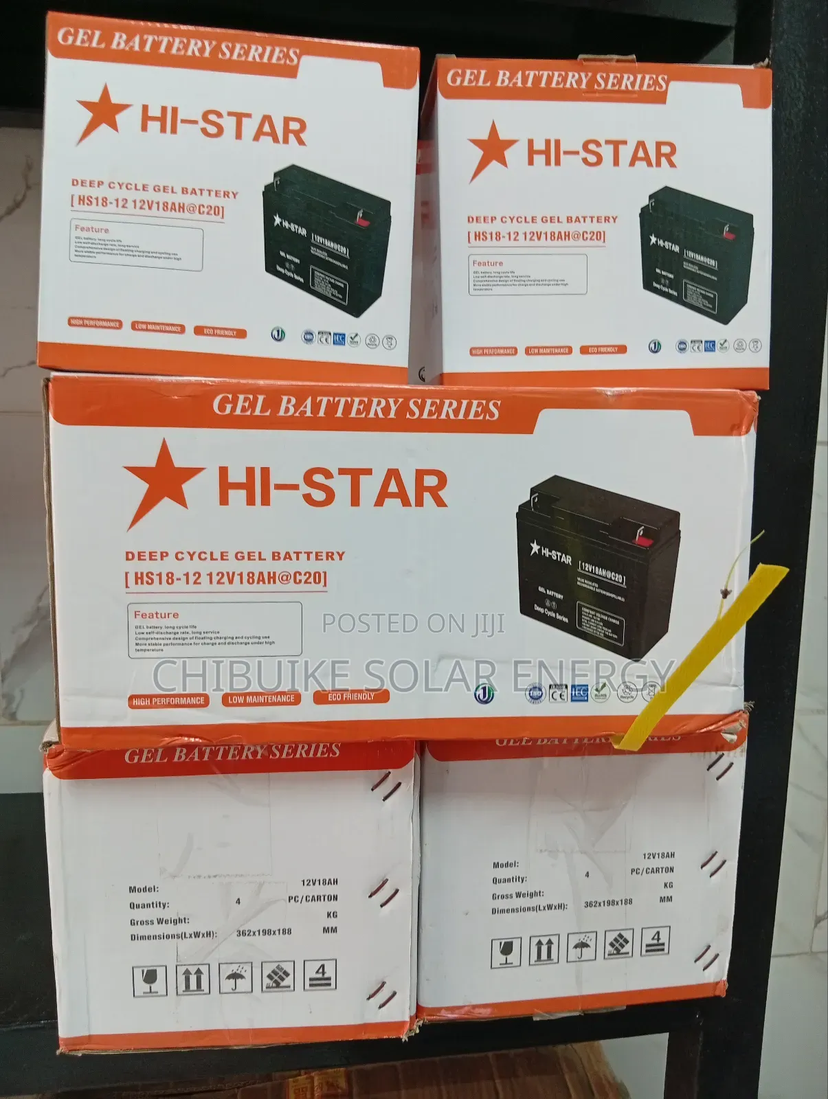 Hi-Star Solar Batteries 18ah(12v18ah)