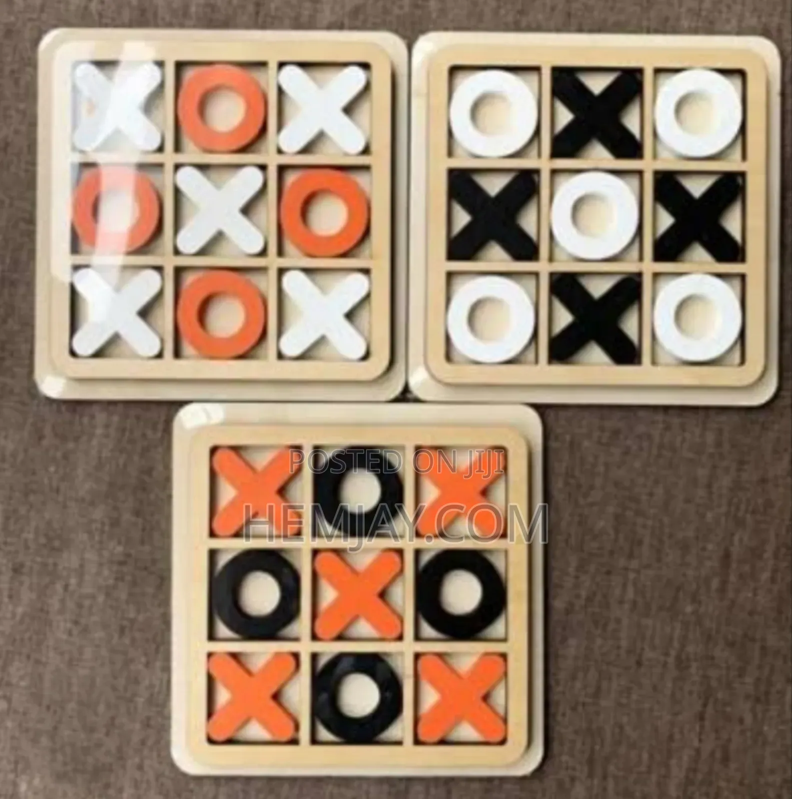 Tic-Tac-Toe Board Game Aka (X and O) Aka (Nought and Crosses)