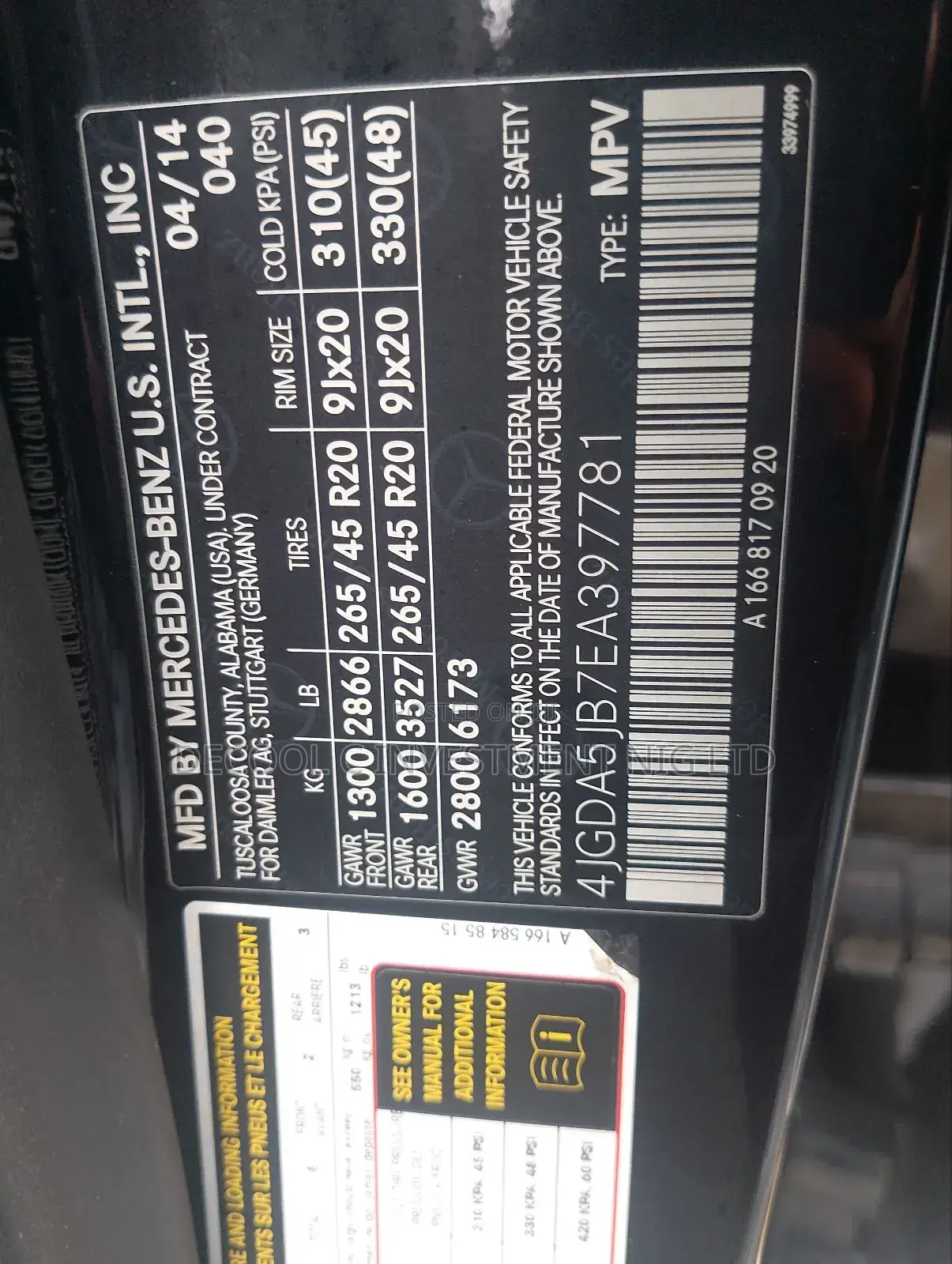 Mercedes-Benz GLE-Class GLE 350d 4MATIC 2015 Black