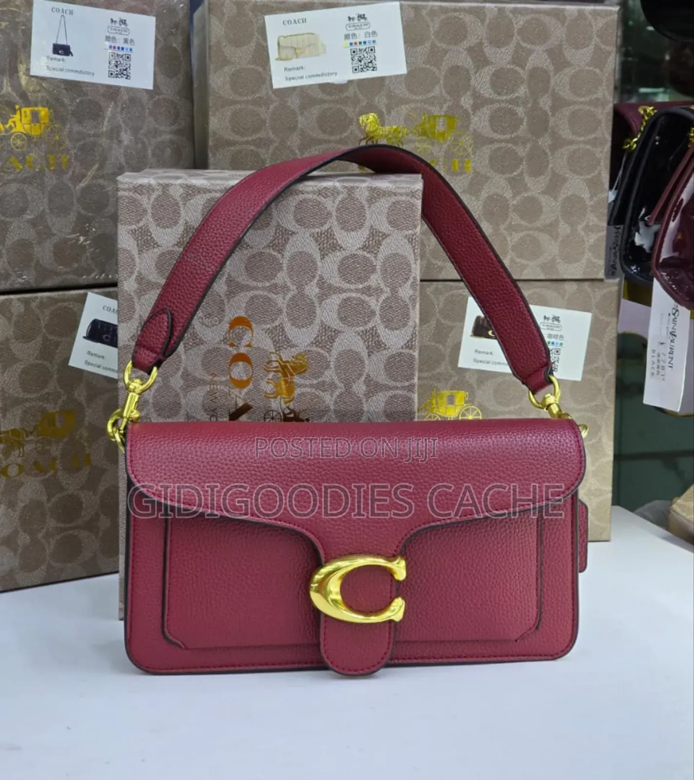 Women's Plain Coach Bags in 4 Colors