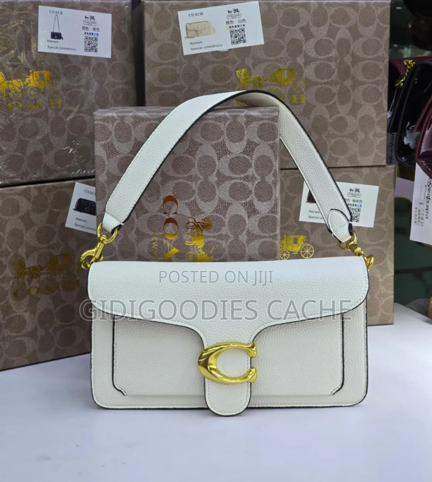 Women's Plain Coach Bags in 4 Colors
