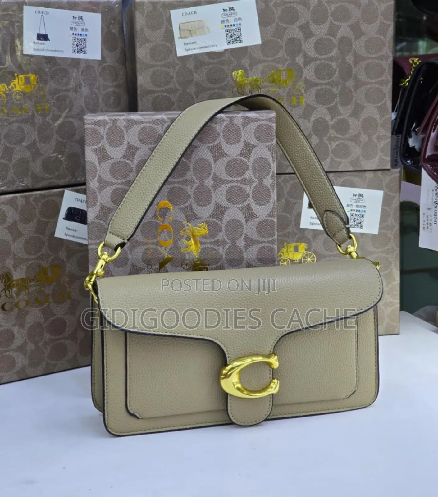Women's Plain Coach Bags in 4 Colors