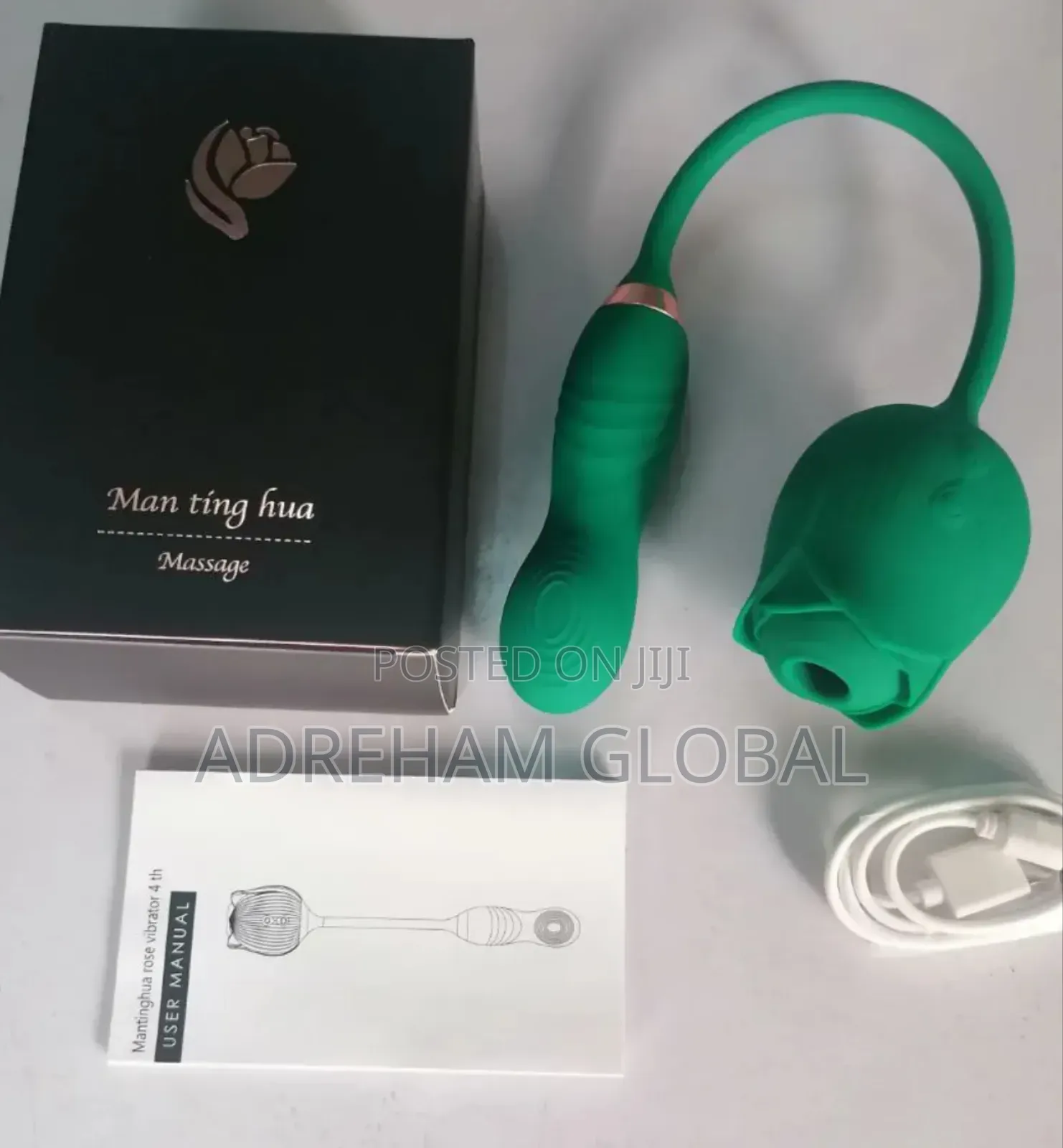 Colour Green 2in1 Rose Sucker,
Available in Pink Colour