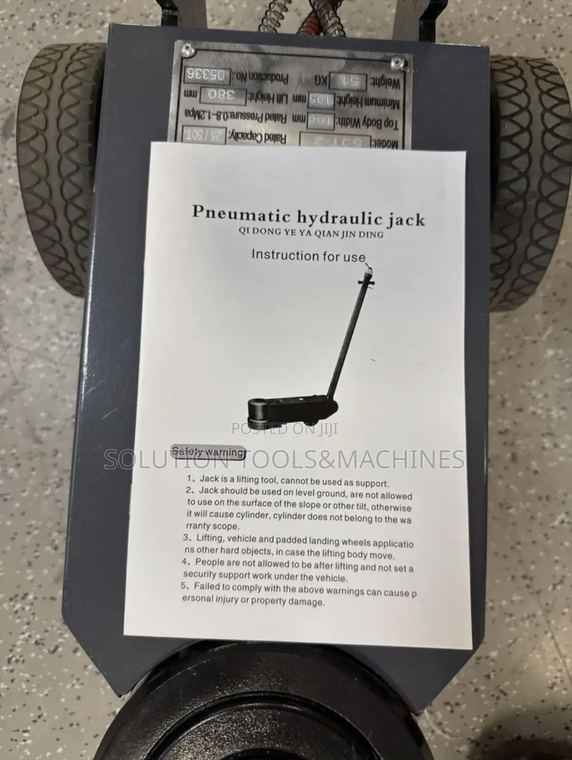 50 Ton Pneumatic Jack