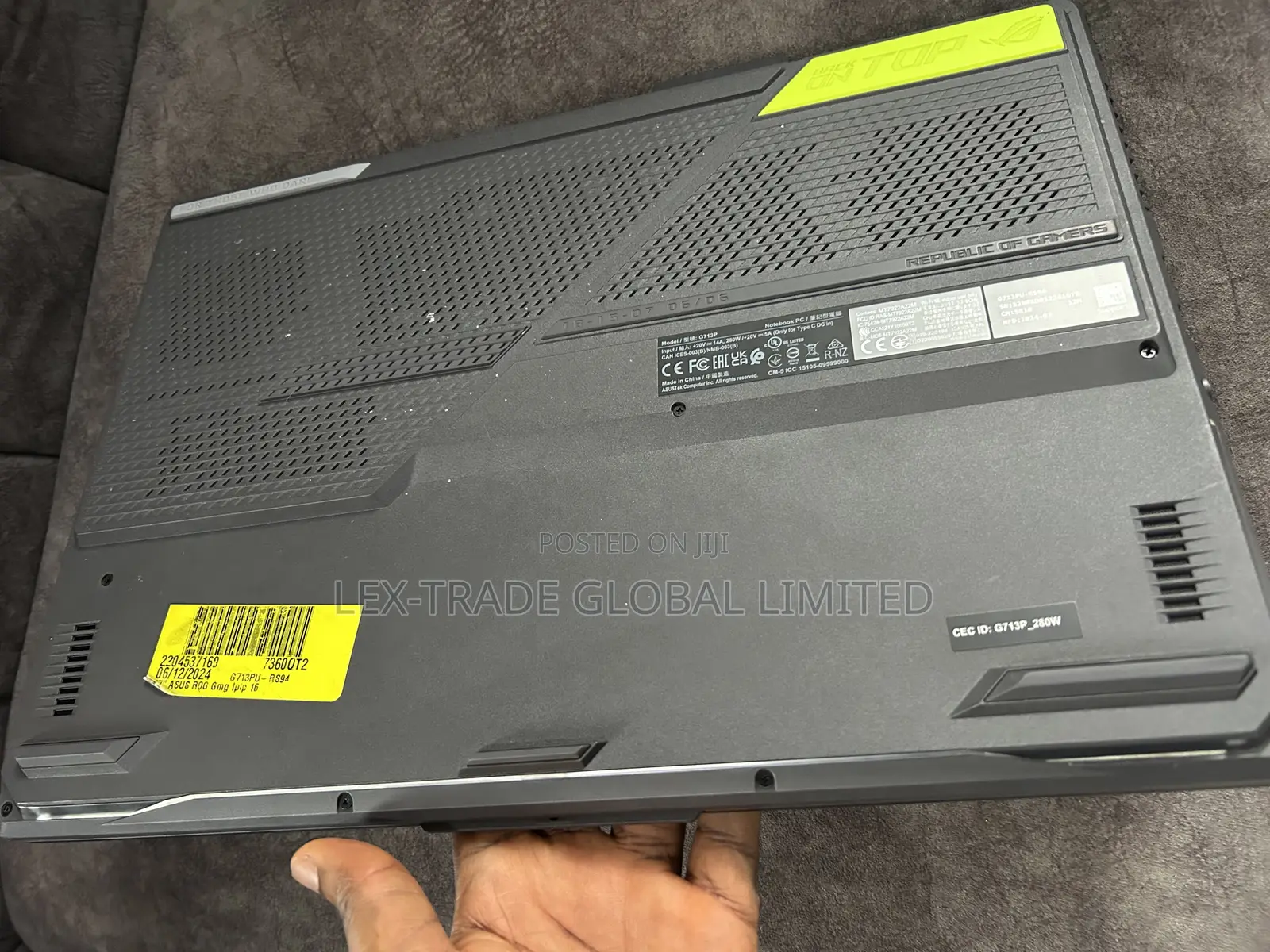 Laptop Asus ROG Strix G731G 16GB AMD Ryzen 9 SSD 1T