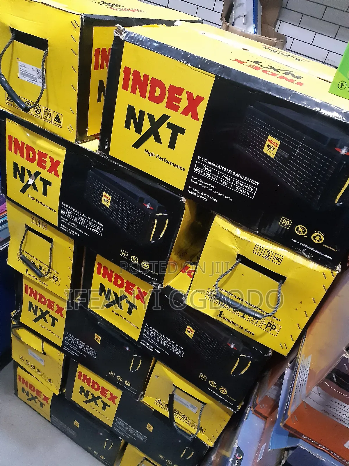 Index NXT Dry Cell Battery 200ah 12v