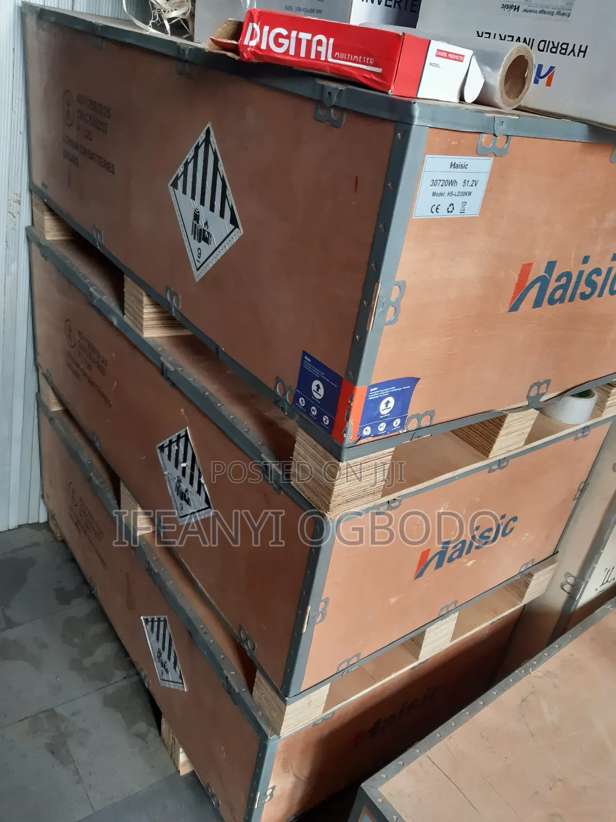 Haisic Lithium Battery 30kwh 51.2v