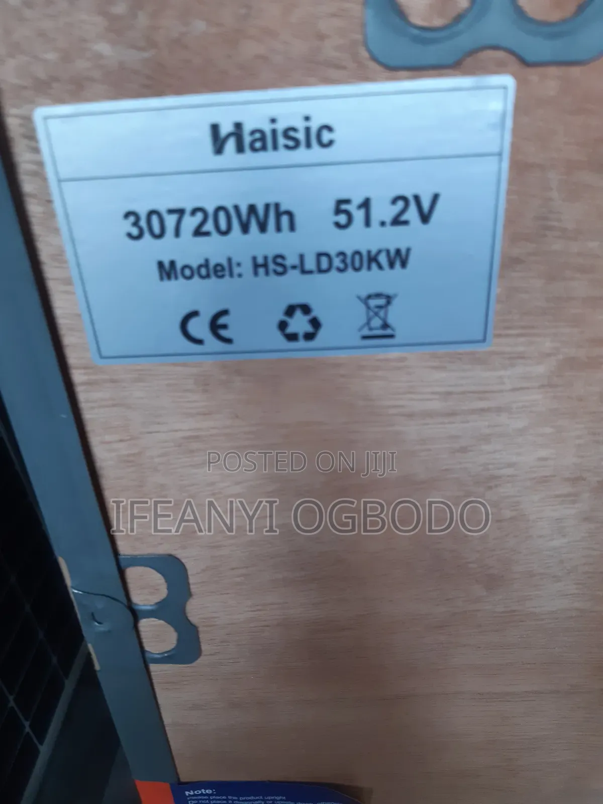 Haisic Lithium Battery 30kwh 51.2v