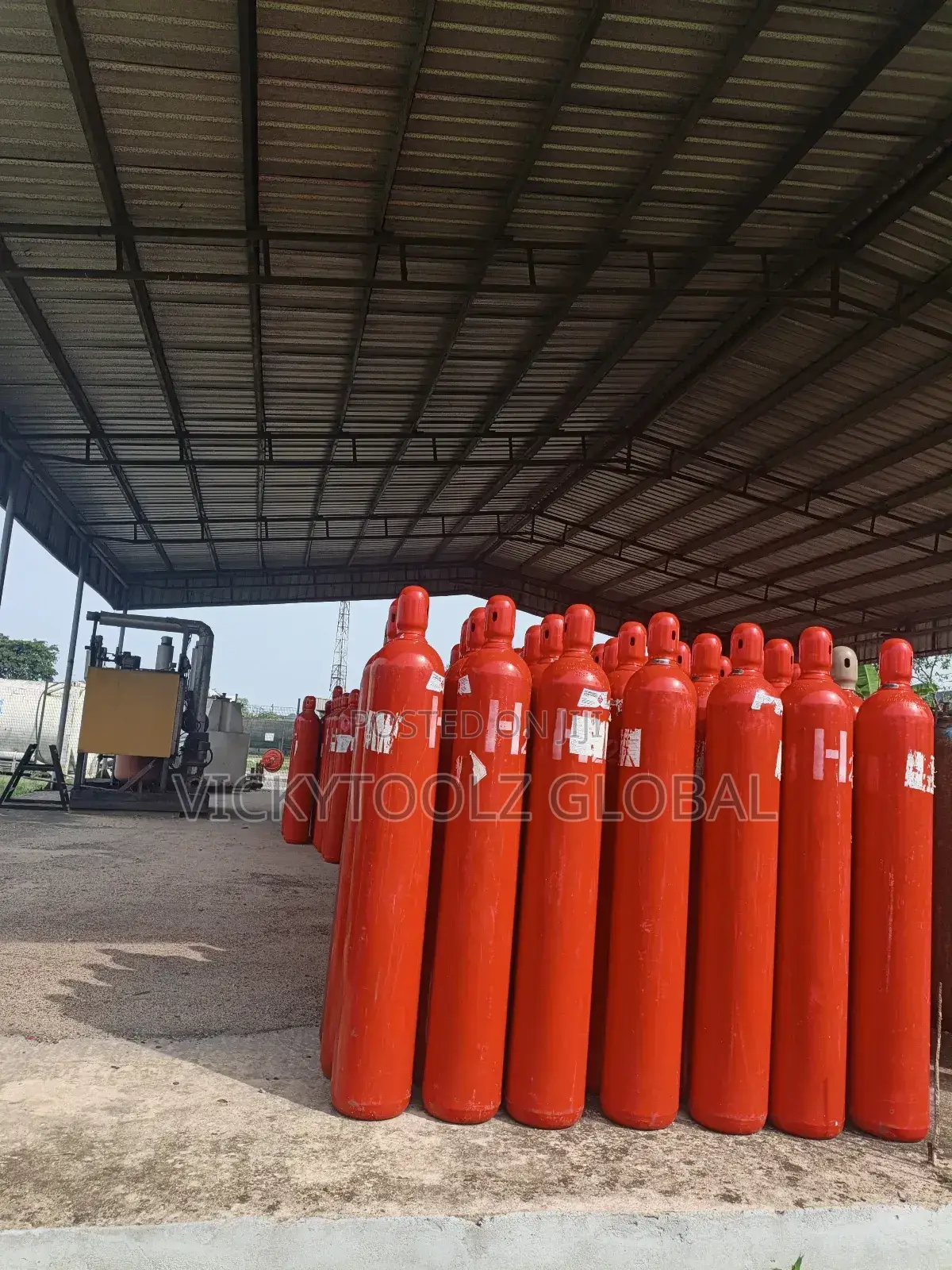 High Pressure Gas Cylinder Hydrogen H2 50kg(100lbs)Cylinder 6 Cubic