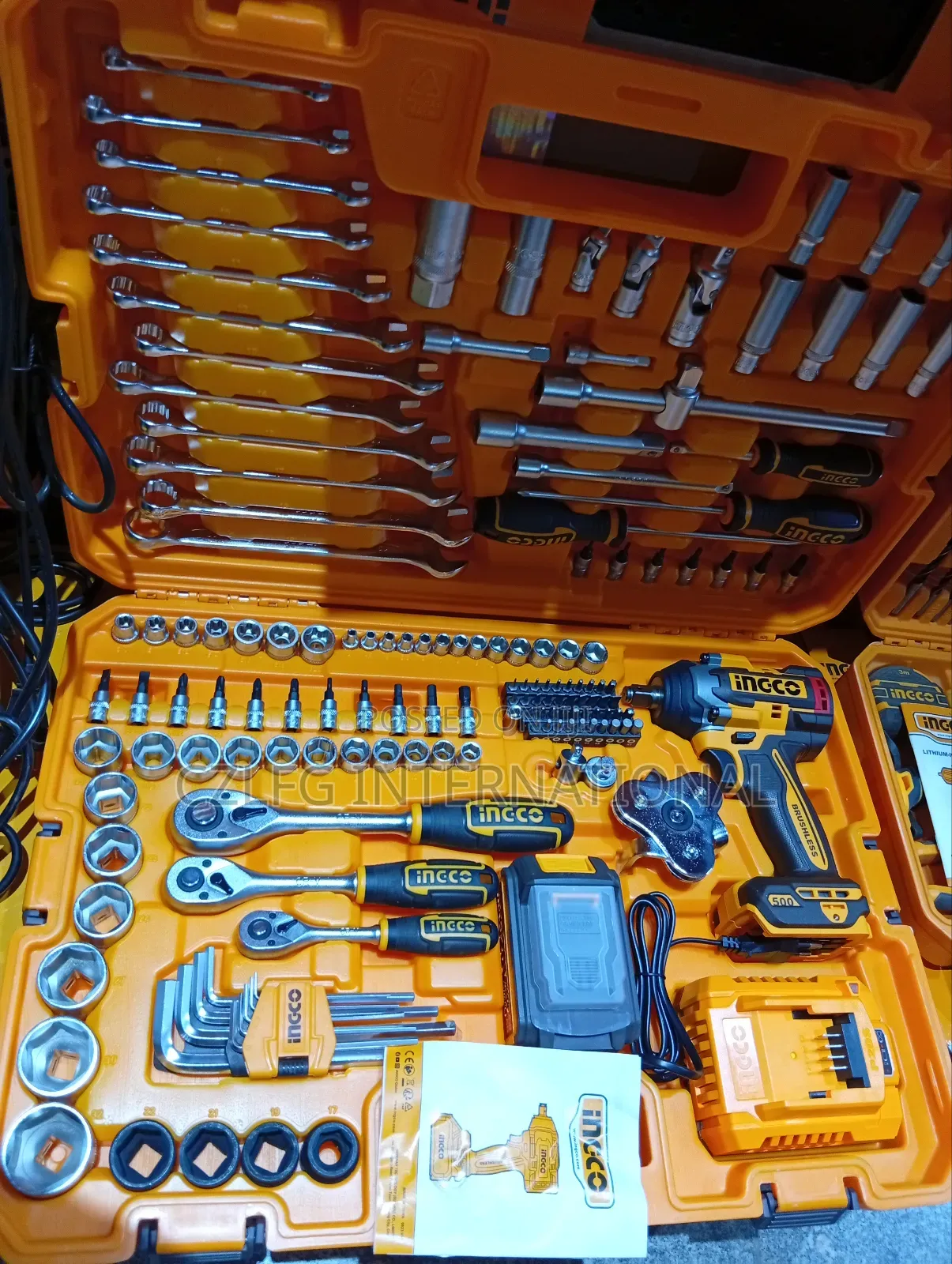 152pcs Cordless Lithium Ion Impact Wrench