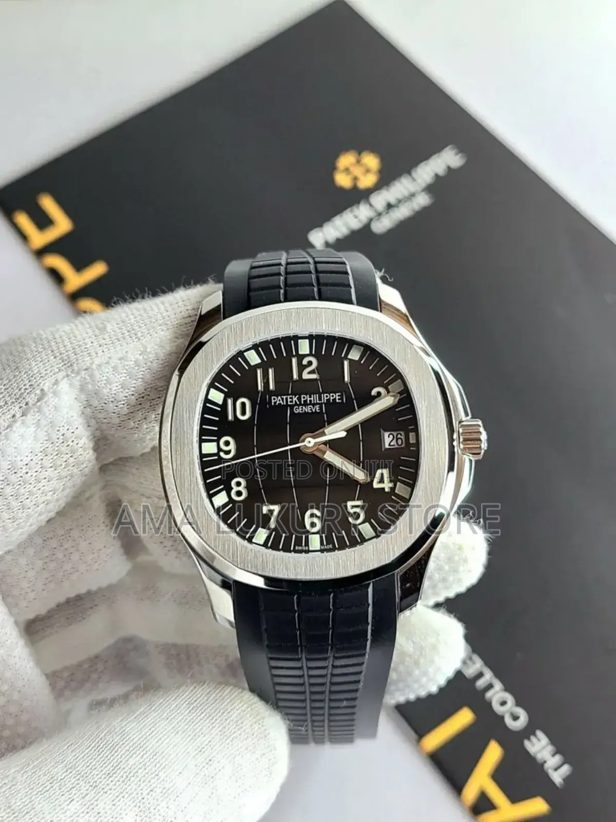 Patek Philippe Luxury Designer Rubber Strap Men's Wristwatches