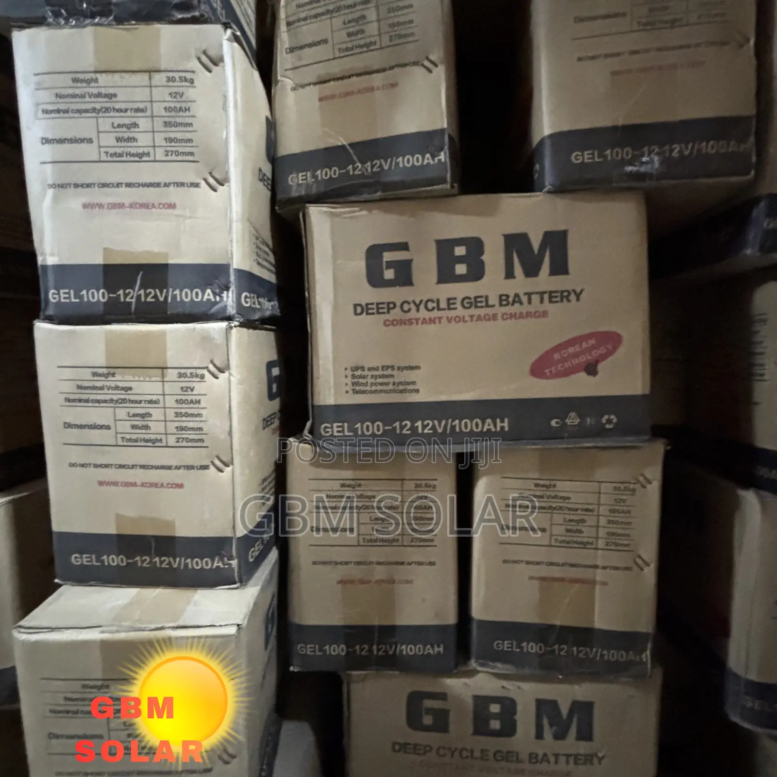 100ah 12v Deep Cycle GBM Battery