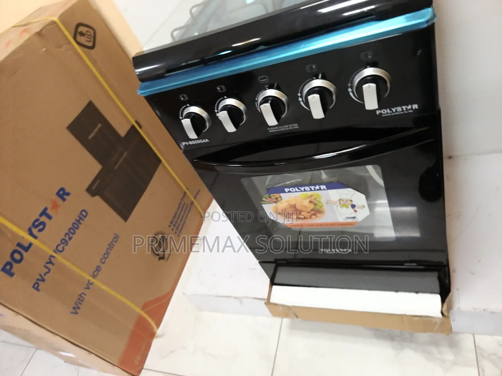 Original Polystar 4 Burner Standing Gas Cooker With 1 Year Warranty