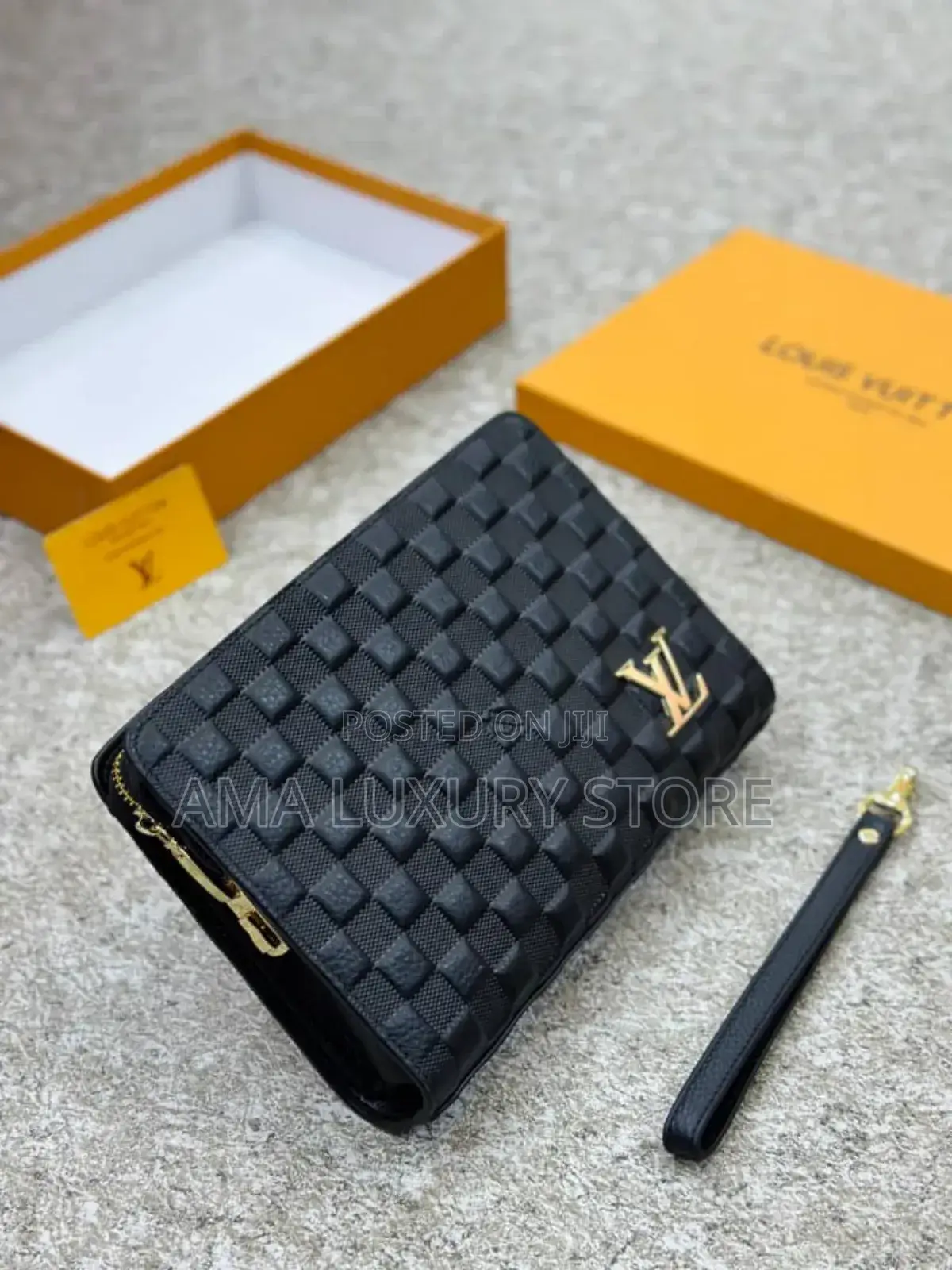 Louis Vuitton/Burberry Genuine Leather Men's Luxury Purse