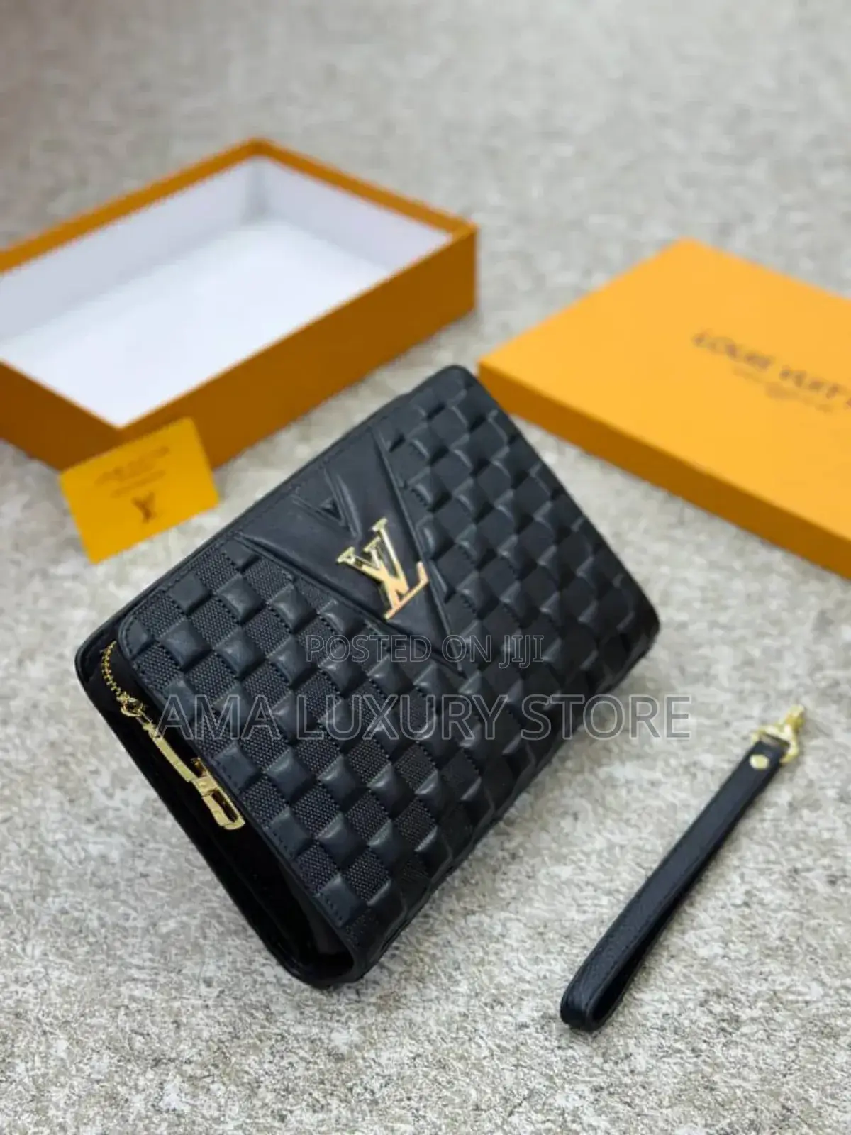 Louis Vuitton/Burberry Genuine Leather Men's Luxury Purse